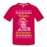 White Christmas - Kids' Premium T-Shirt - dark pink