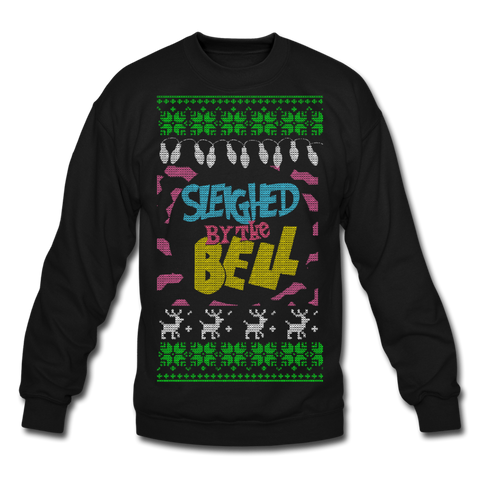 Sleighed By the Bell - Crewneck Sweatshirt - black