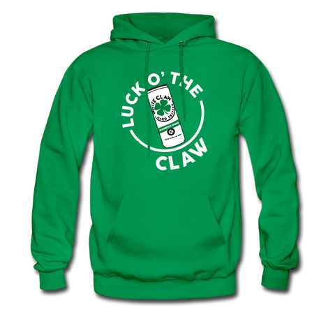 Luck O' The Claw - Men's Hoodie - kelly green
