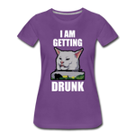 I Am Getting Drunk - Women’s Premium T-Shirt - purple