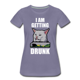 I Am Getting Drunk - Women’s Premium T-Shirt - washed violet