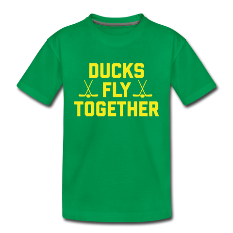Ducks Fly Together - Toddler Premium T-Shirt - kelly green