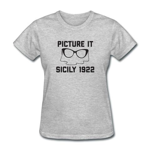 Picture It Sicily 1922 - Women's T-Shirt - heather gray