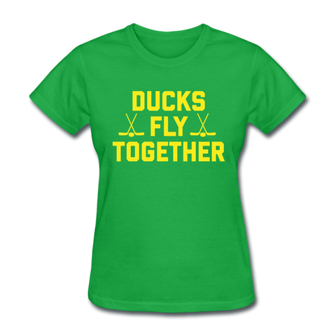 Ducks Fly Together - Women's T-Shirt - bright green
