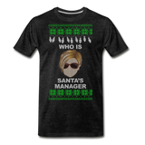 Who Is Santa's Manager - Men's Premium T-Shirt - charcoal gray