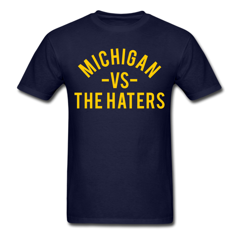 Michigan vs. the Haters - Unisex Classic T-Shirt - navy