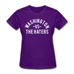 Washington vs. the Haters - Women's T-Shirt - purple