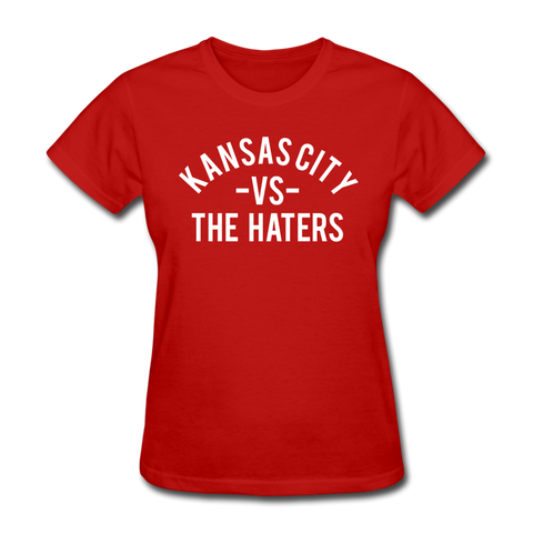 Kansas Ciy vs. the Haters - Women's T-Shirt - red