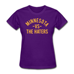 Minnesota vs. the Haters - Women's T-Shirt - purple