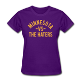 Minnesota vs. the Haters - Women's T-Shirt - purple