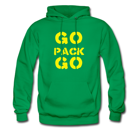 Go Pack Go - Men's Hoodie - kelly green