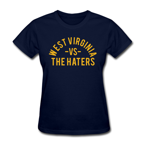 West Virginia vs. the Haters - Women's T-Shirt - navy