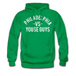 Philadelphia vs. Youse Guys - Men's Hoodie - kelly green