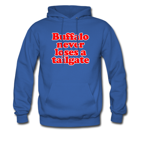 Buffalo Never Loses A Tailgate - Men's Hoodie - royal blue