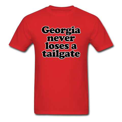 Georgia Never Loses A Tailgate - Unisex Classic T-Shirt - red