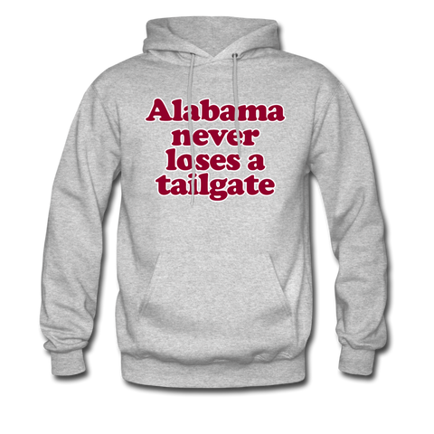 Alabama Never Loses A Tailgate - Men's Hoodie - heather gray