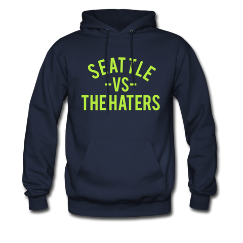 Seattle vs. the Haters - Men's Hoodie - navy