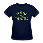 Seattle vs. the Haters - Women's T-Shirt - navy