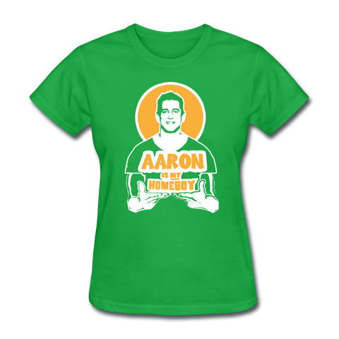 Aaron is My Homeboy - Women's T-Shirt - bright green