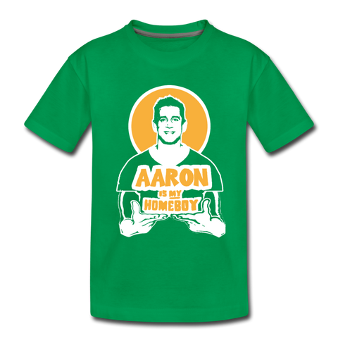 Aaron Is My Homeboy - Toddler Premium T-Shirt - kelly green