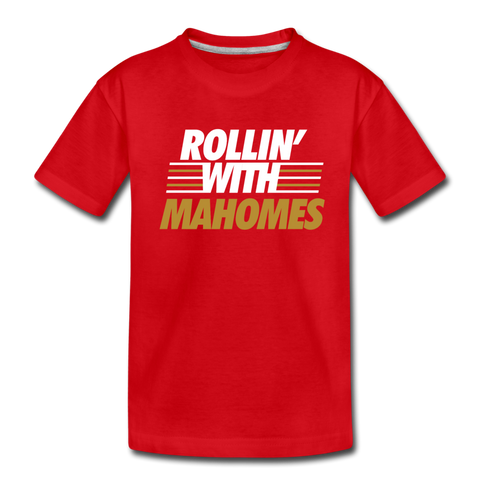 Rollin' with Mahomes - Toddler Premium T-Shirt - red