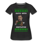 Guys With Mistletoe - Women’s Premium T-Shirt - black