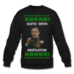 Guys With Mistletoe - Crewneck Sweatshirt - black