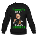 Happy Holidays - Unisex Crewneck Sweatshirt - black