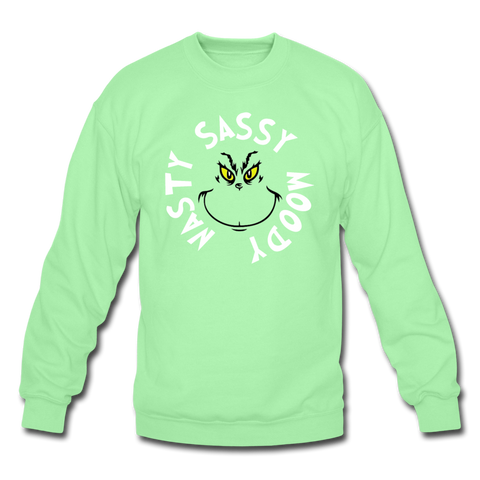 Sassy Moody Nasty - Unisex Crewneck Sweatshirt - lime