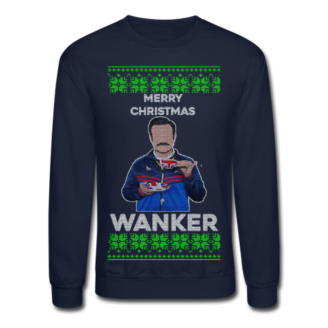 Merry Christmas Wanker - Ted Lasso - navy